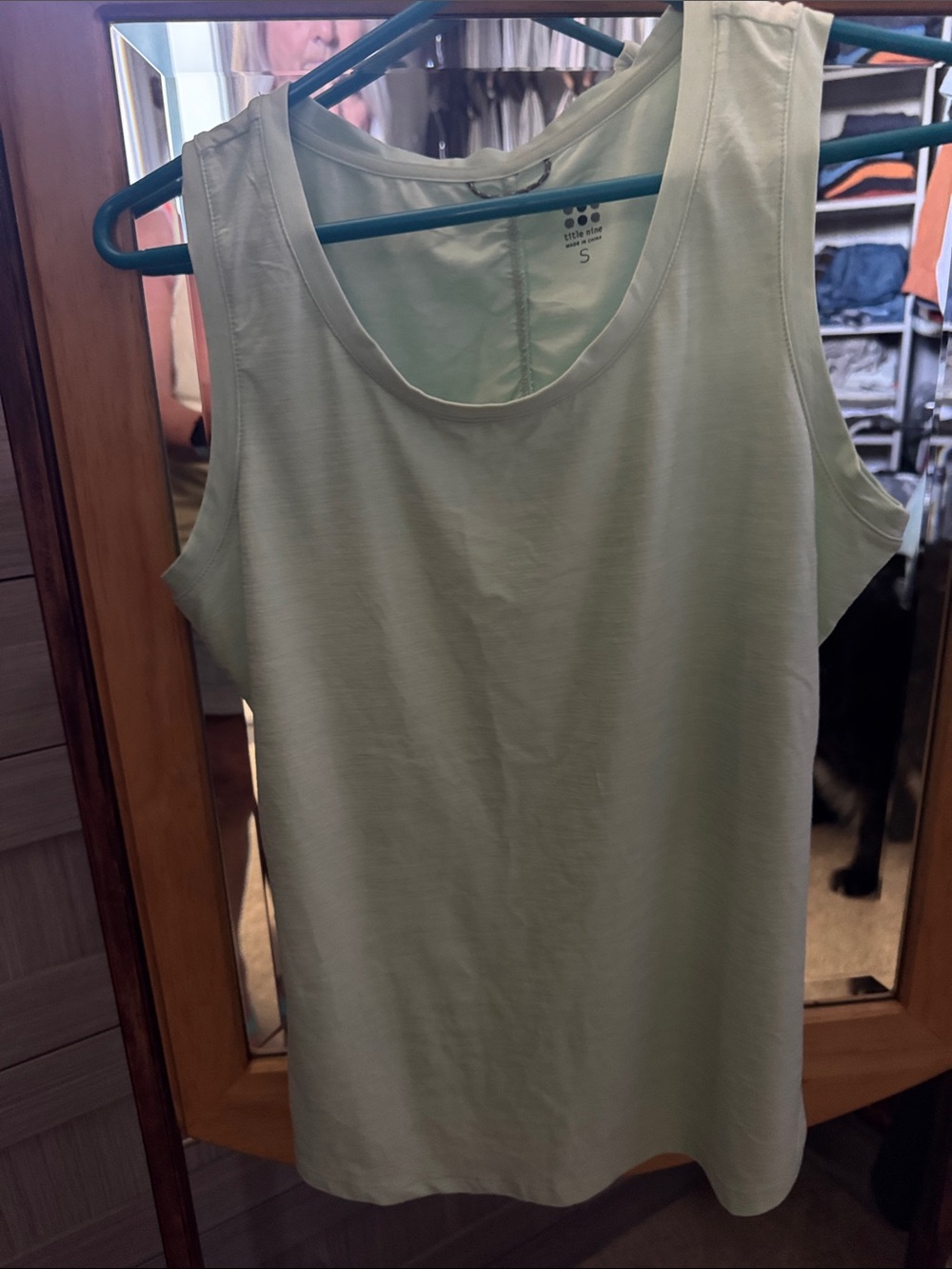 Title Nine Light Green Scoop Neck Tank